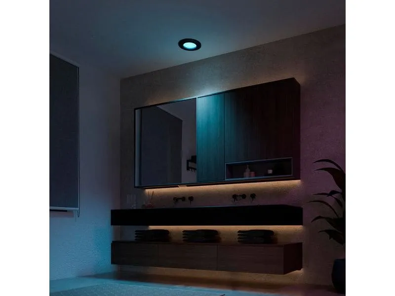 Philips Hue Deckenleuchte WCA Slim Recessed Light S Schwarz