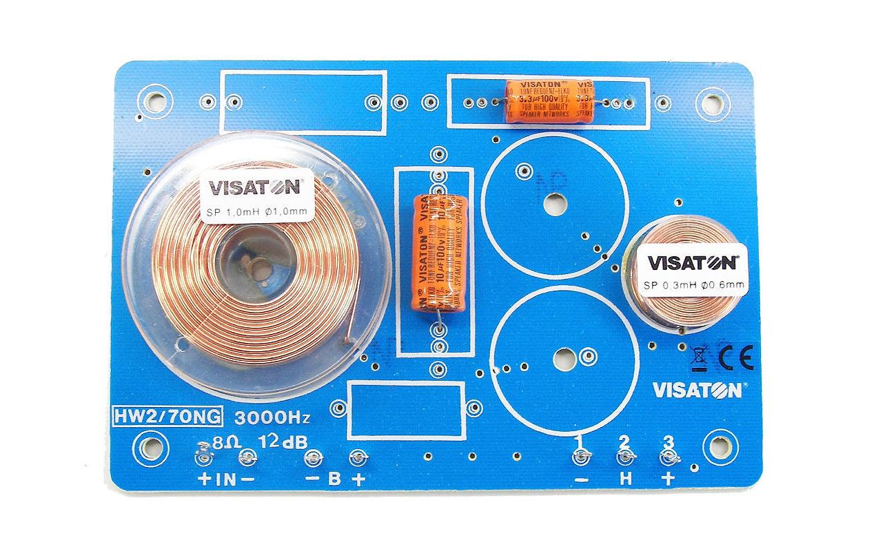 Visaton Frequenzweiche HW 2/70 NG, 8 Ω Visaton Frequenzweiche HW 2/70 NG, 8 Ω