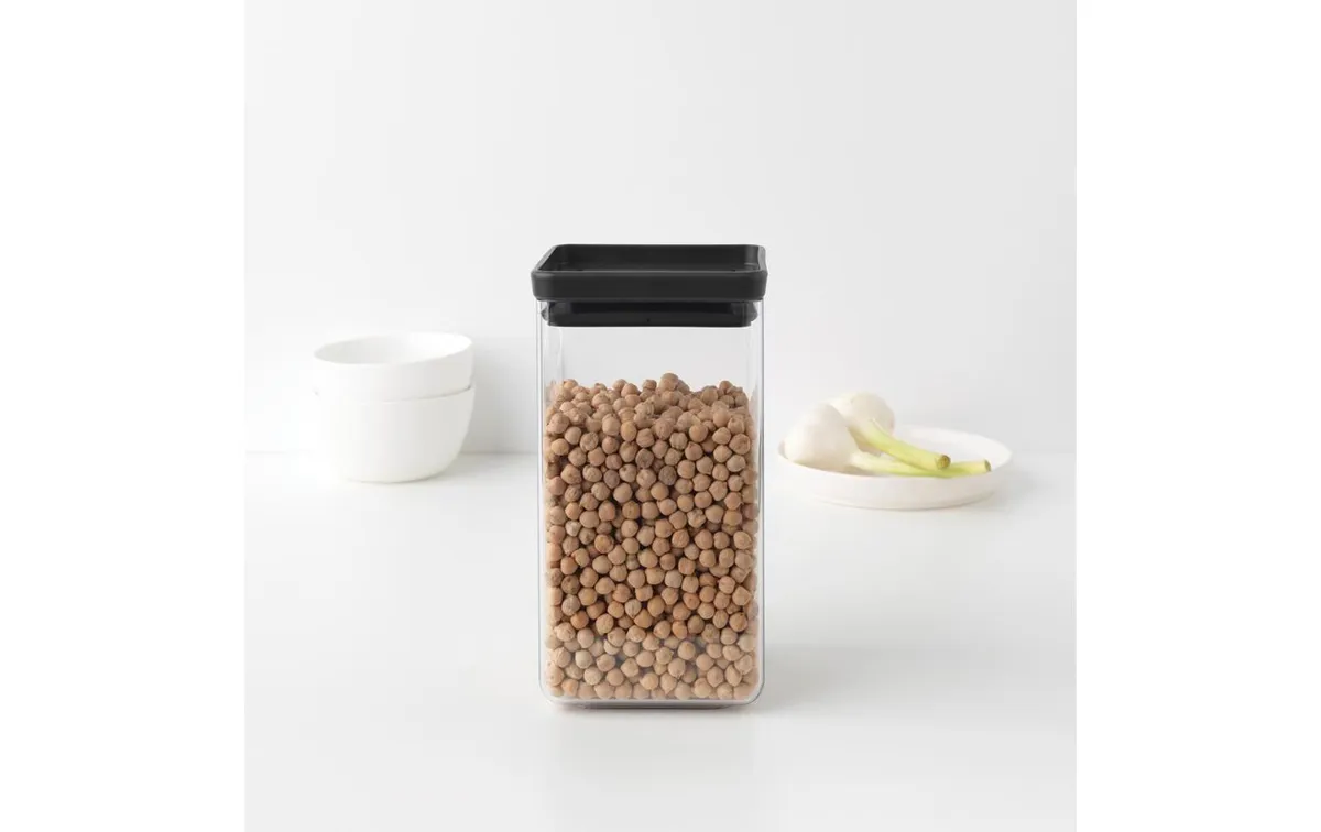 Brabantia Vorratsbehälter Tasty 1.6 l, Transparent/Schwarz Brabantia Vorratsbehälter Tasty 1.6 l, Transparent/Schwarz