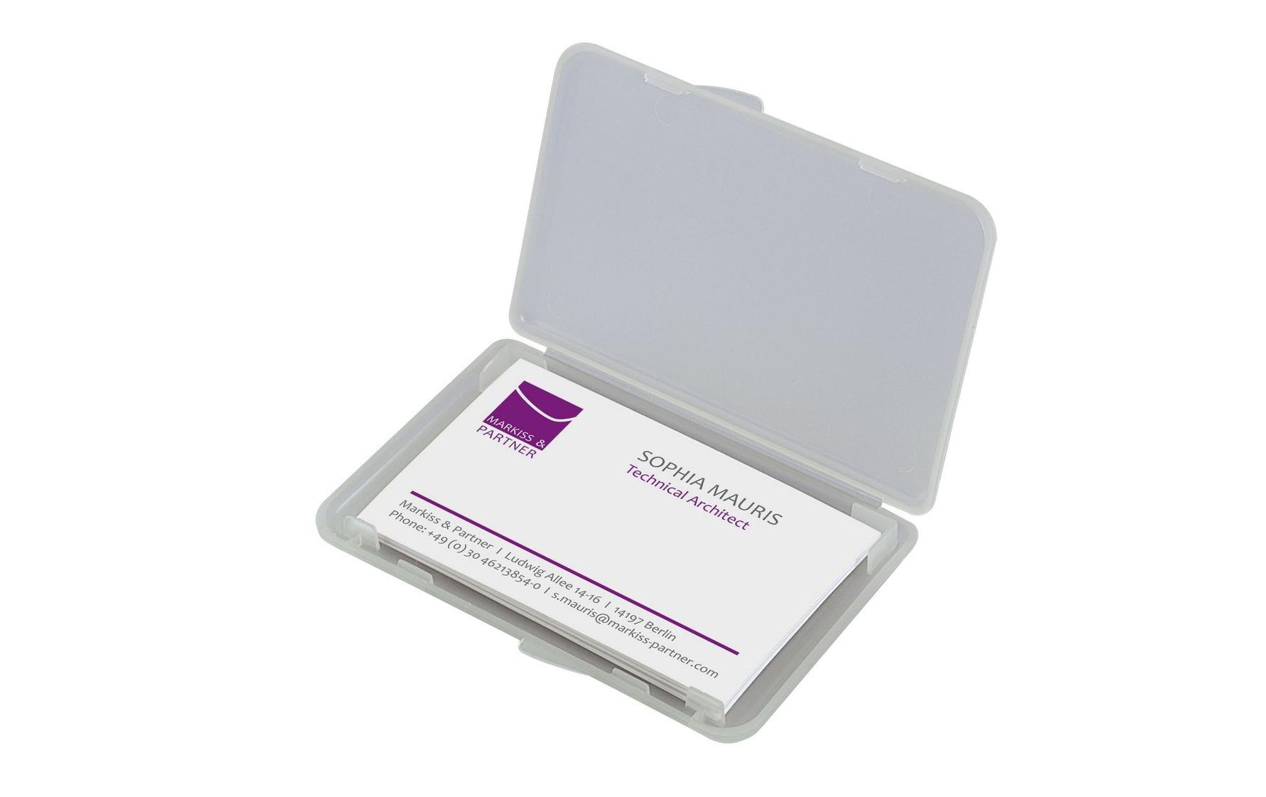 Sigel Visitenkartenetui Transparent