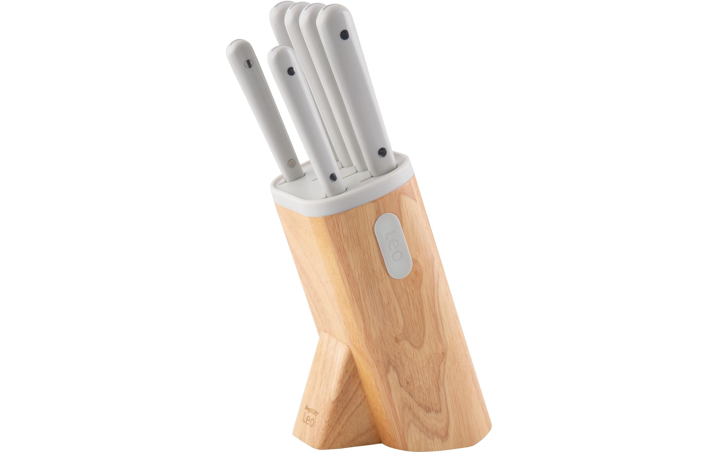 BergHOFF Messerblock-Set mit Messer Leo Spirit 7-teilig, Grau