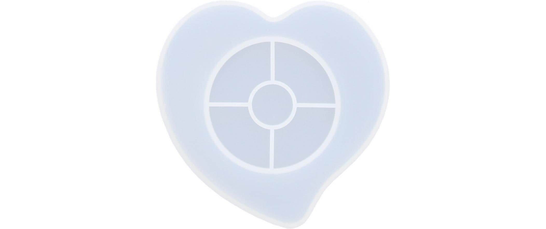 Jesmonite Giessform Untersetzer, Herz, 11.8 cm x 10.5 cm Jesmonite Giessform Untersetzer, Herz, 11.8 cm x 10.5 cm