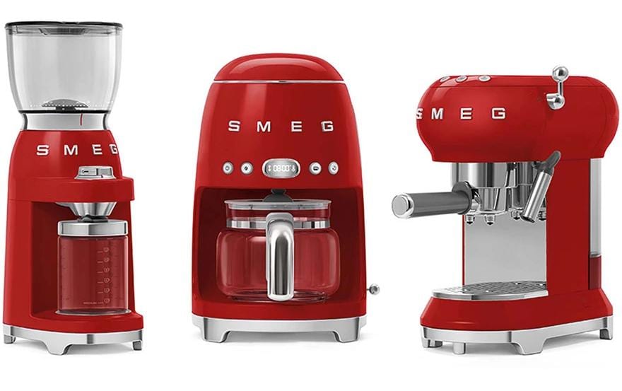 SMEG Filterkaffeemaschine 50's Style DCF02RDEU Rot