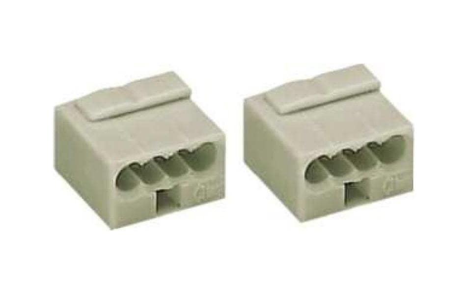 WAGO Steckklemme Micro-Wago 4-fach, 100 Stück WAGO Steckklemme Micro-Wago 4-fach, 100 Stück