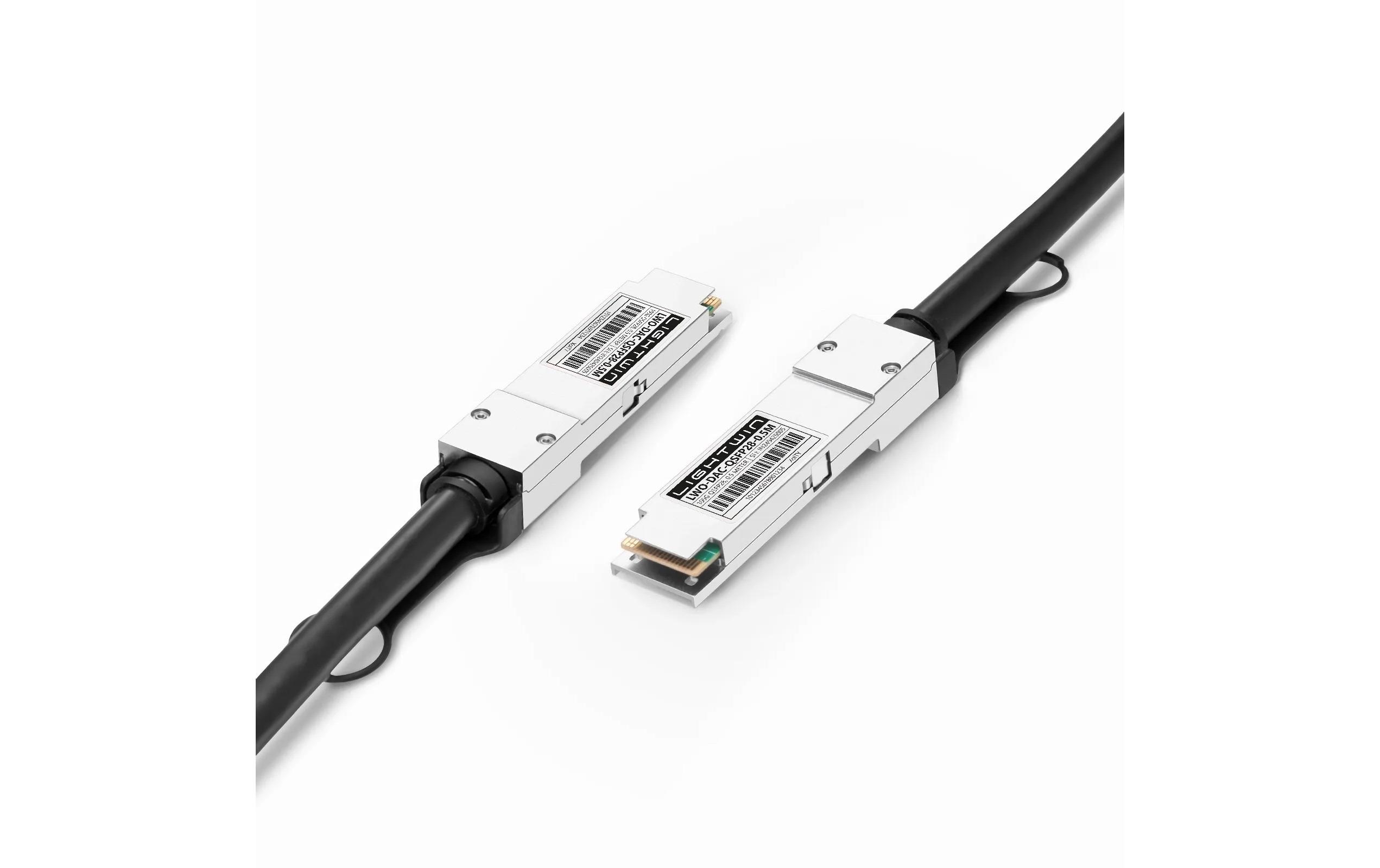 Lightwin Optics Direct Attach Kabel Passiv 100GBit QSFP28/QSFP28 0.5 m Lightwin Optics Direct Attach Kabel Passiv 100GBit QSFP28/QSFP28 0.5 m