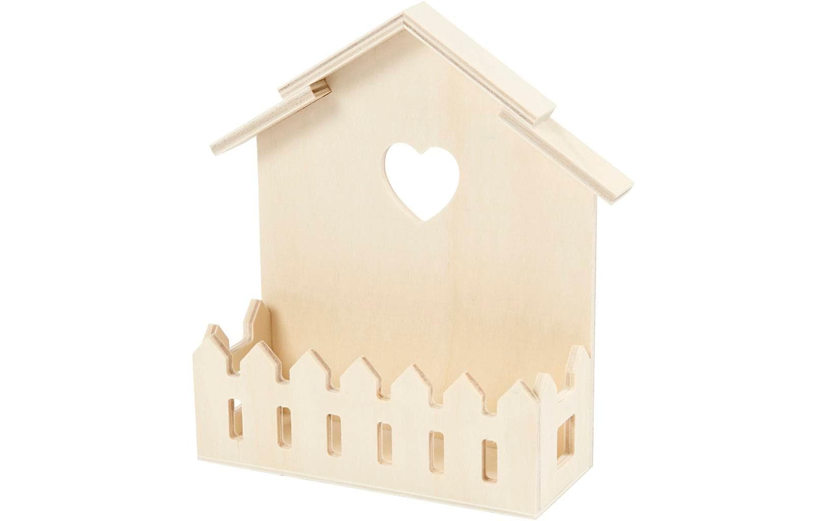 Creativ Company Mini-Haus mit Zaun 1 Stück, Braun