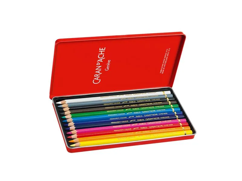 Caran d'Ache Farbstifte Pablo 12 Stück Caran d'Ache Farbstifte Pablo 12 Stück