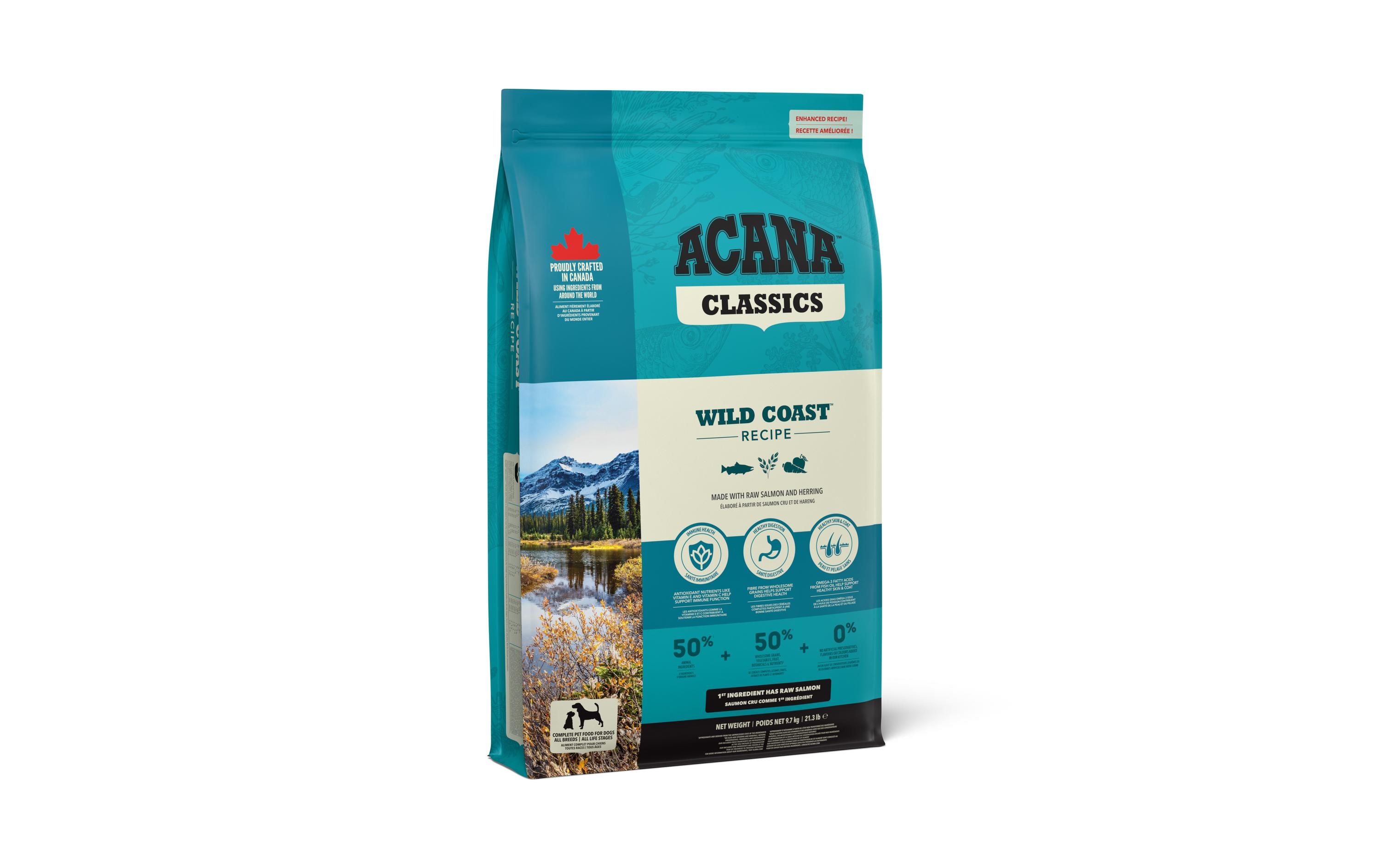 Acana Trockenfutter Classics Wild Coast Recipe, 9.7 kg