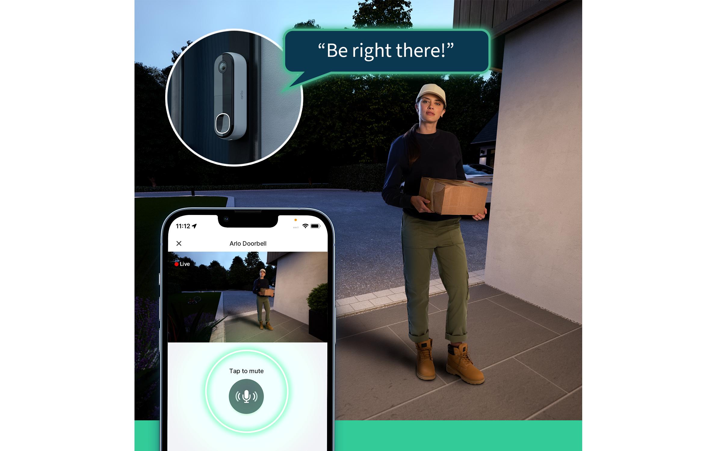 Arlo Kabellose Video-Türklingel inkl. Türgong