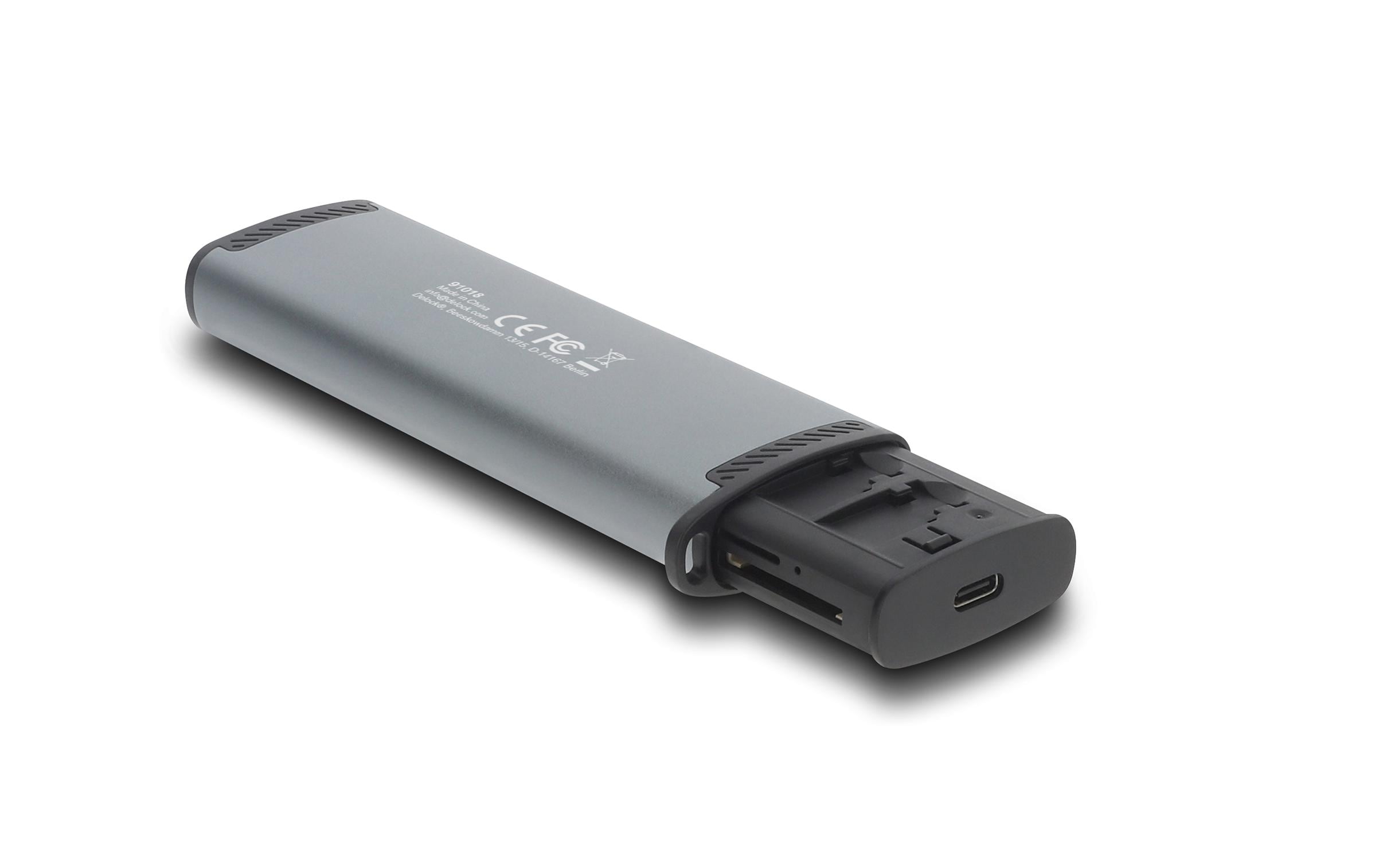 Delock Card Reader Extern USB-C 5 Gbps für SD und Micro SD