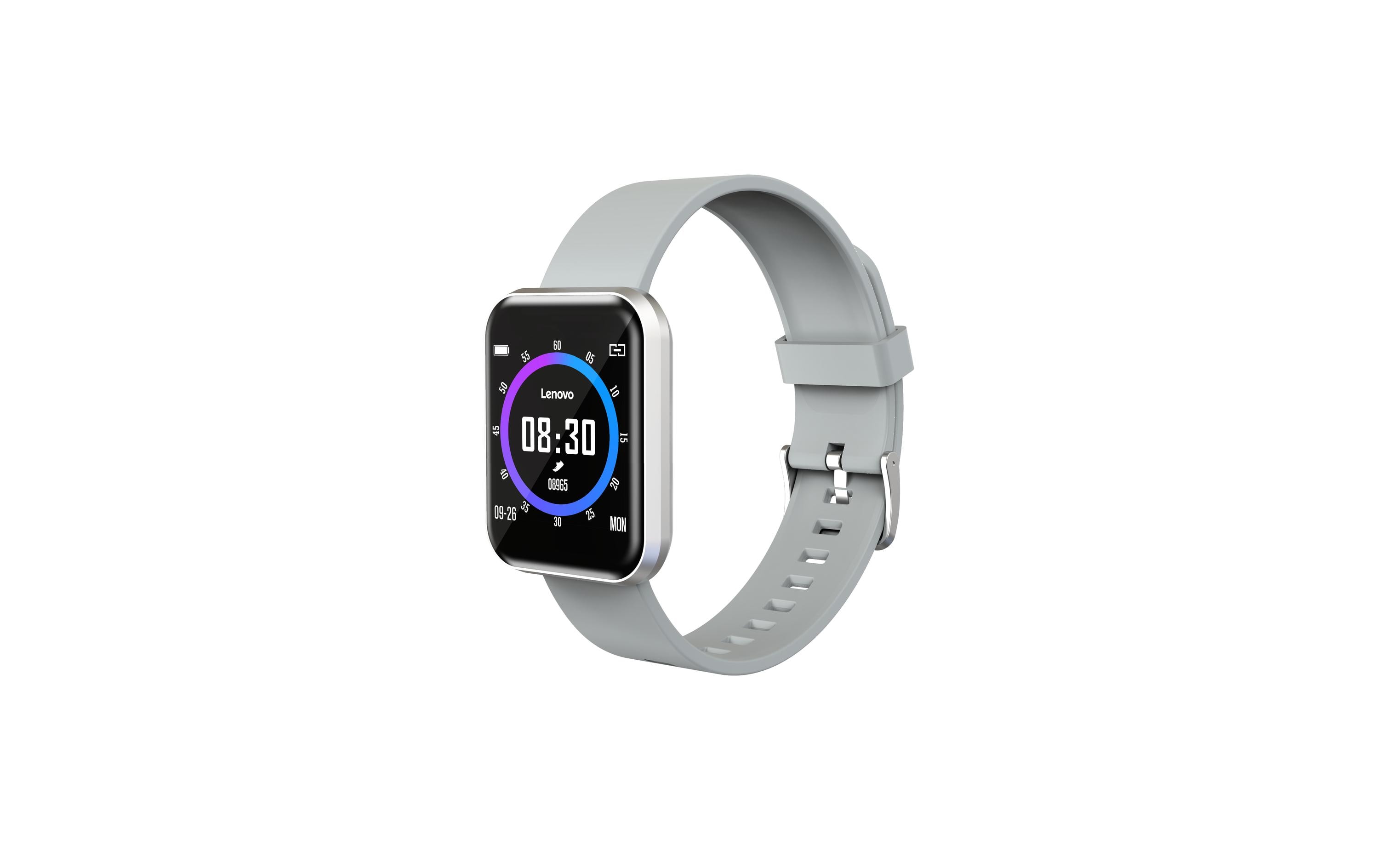 Lenovo Sportuhr E1 Pro Smartwatch Grau/Silber