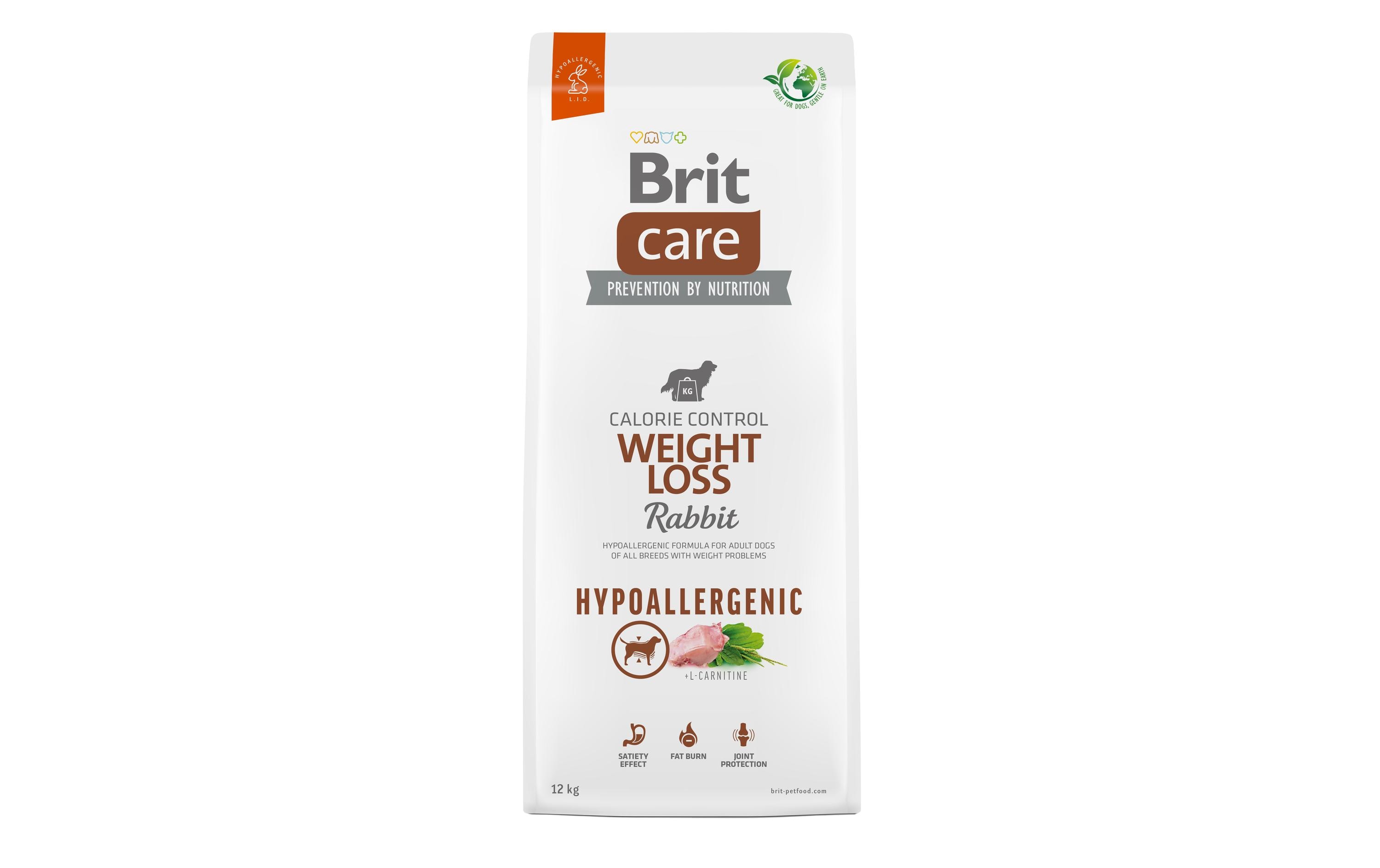 Brit Trockenfutter Care Weight Loss Hypoallergen Kaninchen, 12 kg