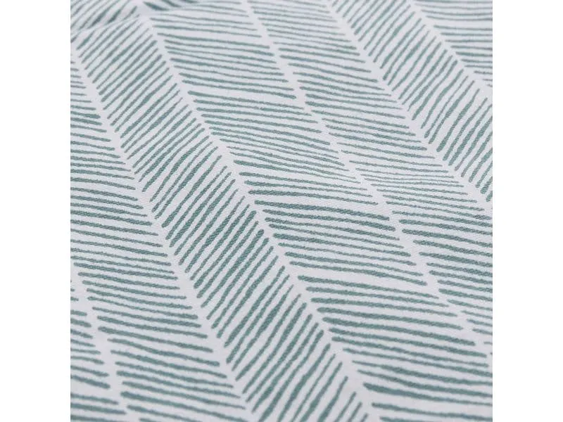 Urbanara Picknickdecke Mallur 130 x 190 cm - Grüngrau / Weiss Urbanara Picknickdecke Mallur 130 x 190 cm - Grüngrau / Weiss