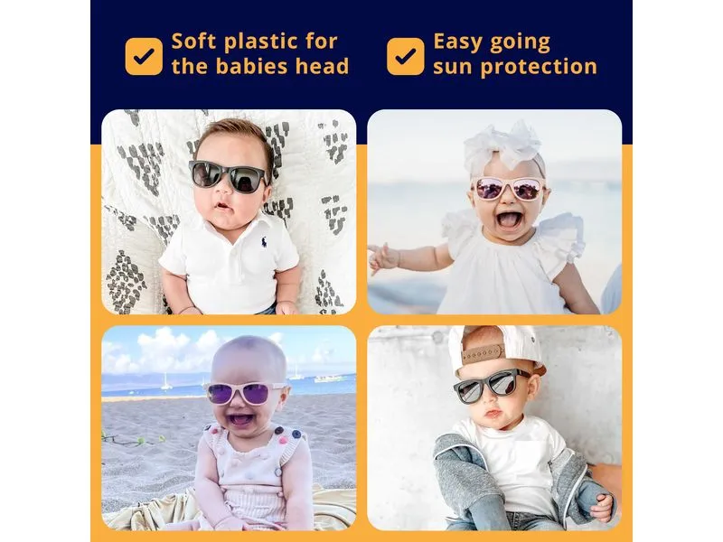 Baby Sunnies Baby-Sonnenbrille mit Band Hellblau Baby Sunnies Baby-Sonnenbrille mit Band Hellblau