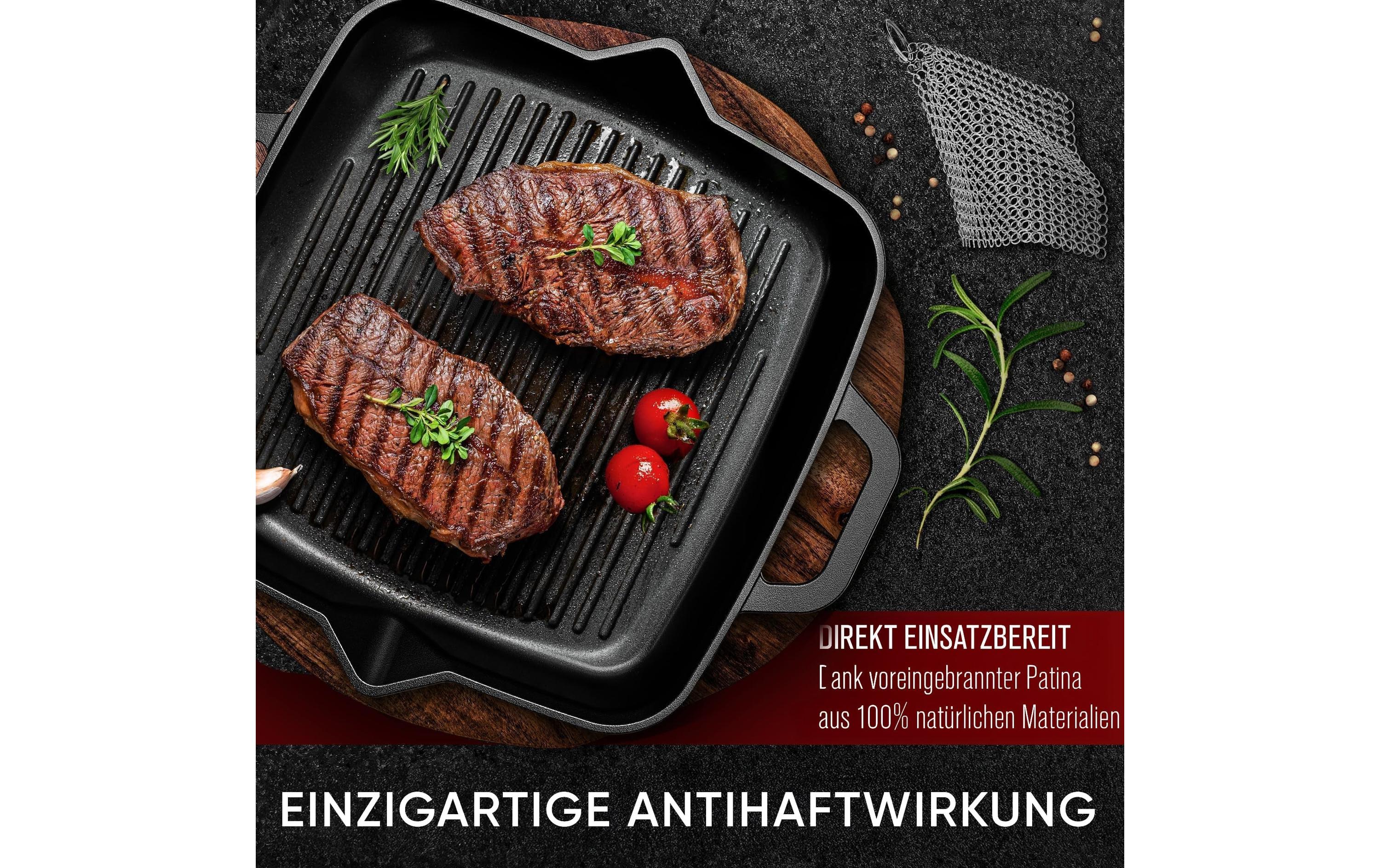 Gusskoenig Eingebrannte Grillpfanne 26 cm