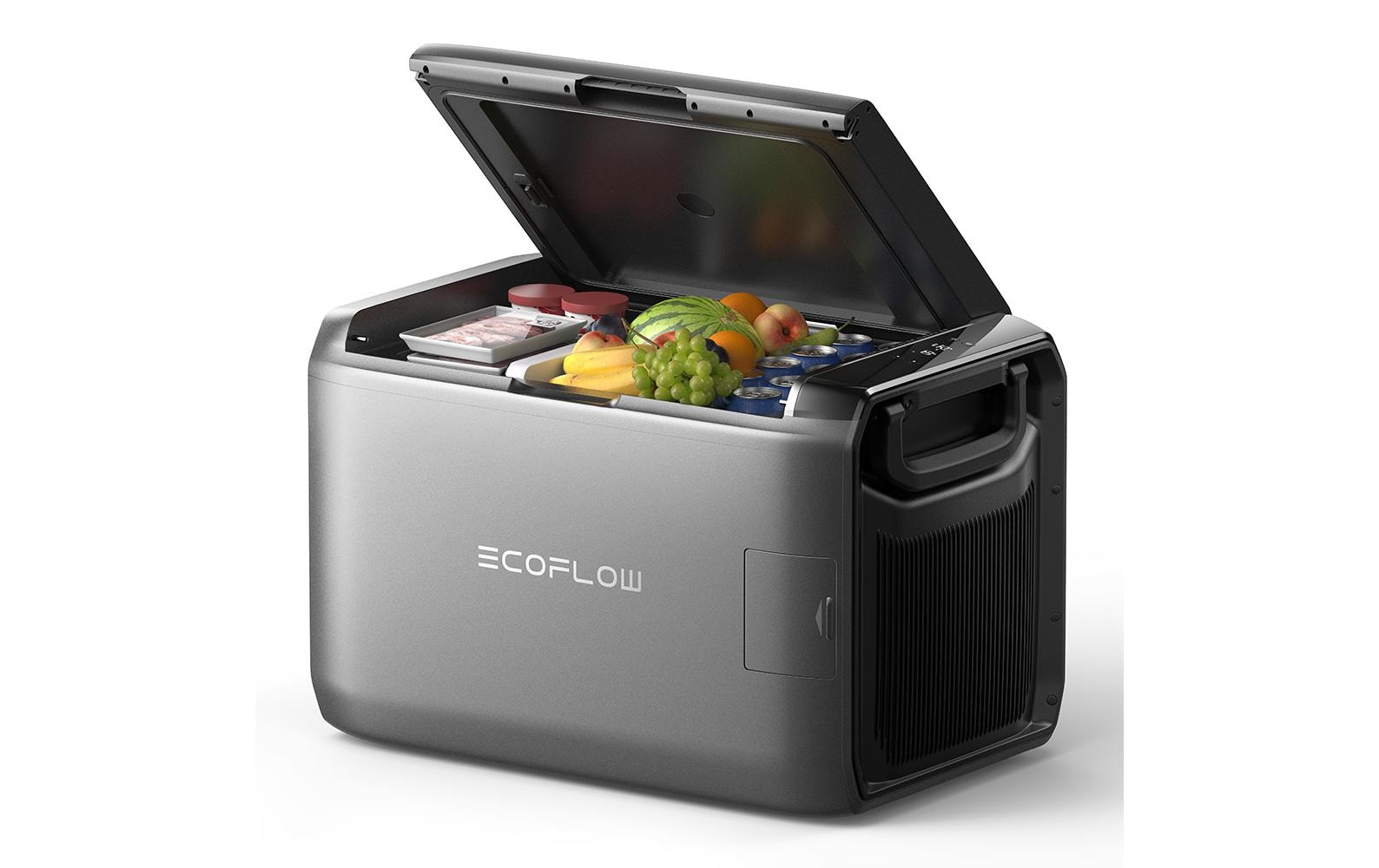 EcoFlow Kühl- & Gefrierbox GLACIER Classic Tragbar, 55 l, Grau