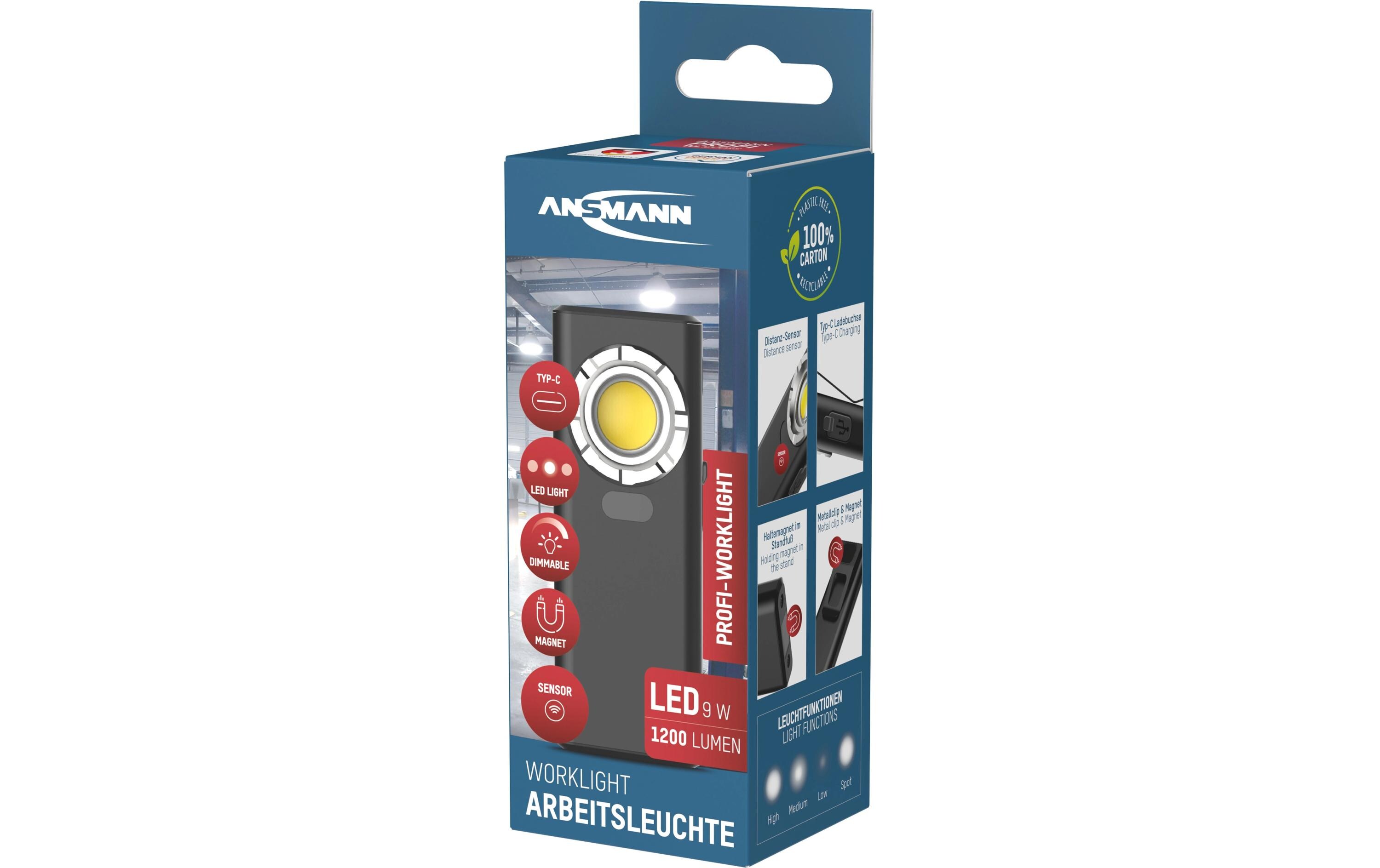 Ansmann Werktstatt Arbeitsleuchte WL1200R-DS