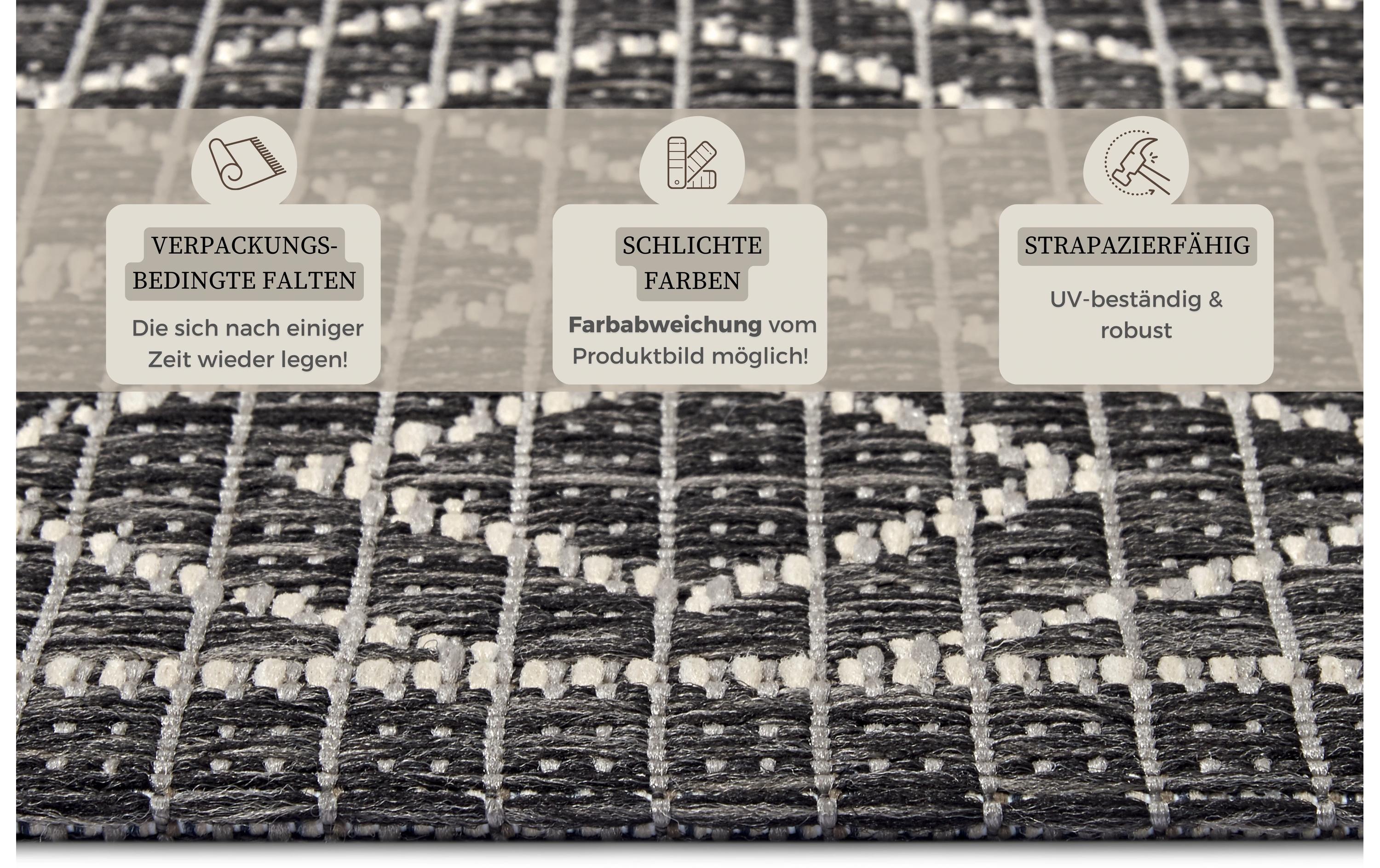 Hanse Home Teppich Lahal 115 cm x 170 cm, Beige/Grau