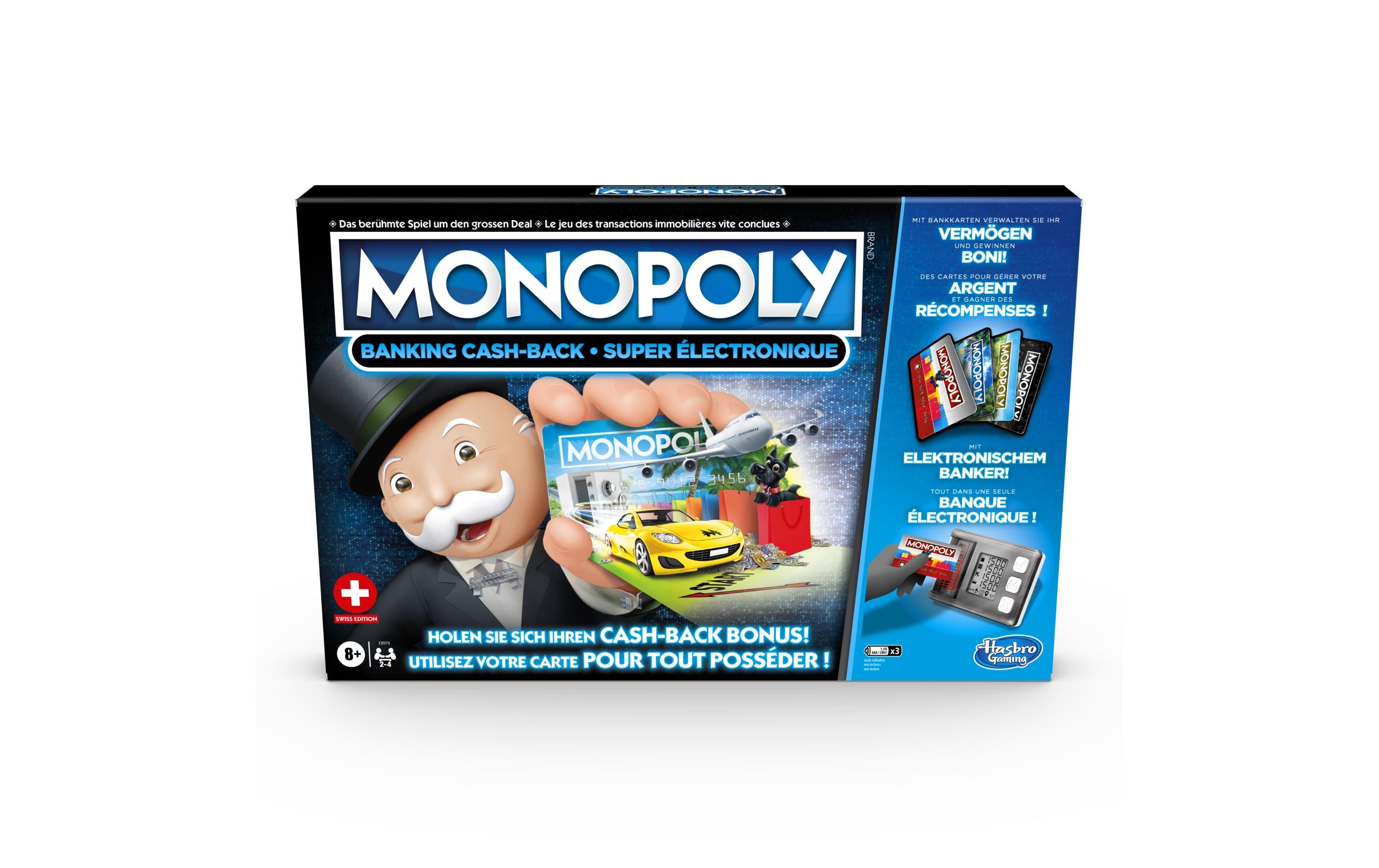 Hasbro Gaming Familienspiel Monopoly Banking: Cash-Back DE / FR / IT Hasbro Gaming Familienspiel Monopoly Banking: Cash-Back DE / FR / IT