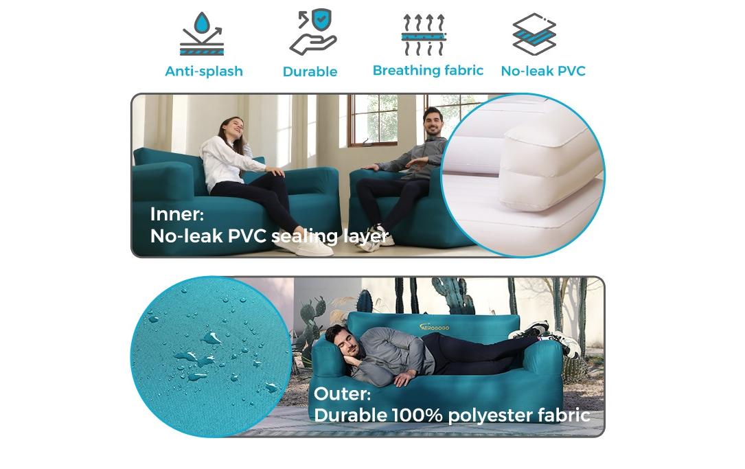 Aerogogo Aufblasbares Sofa BS2 103 x 74 cm