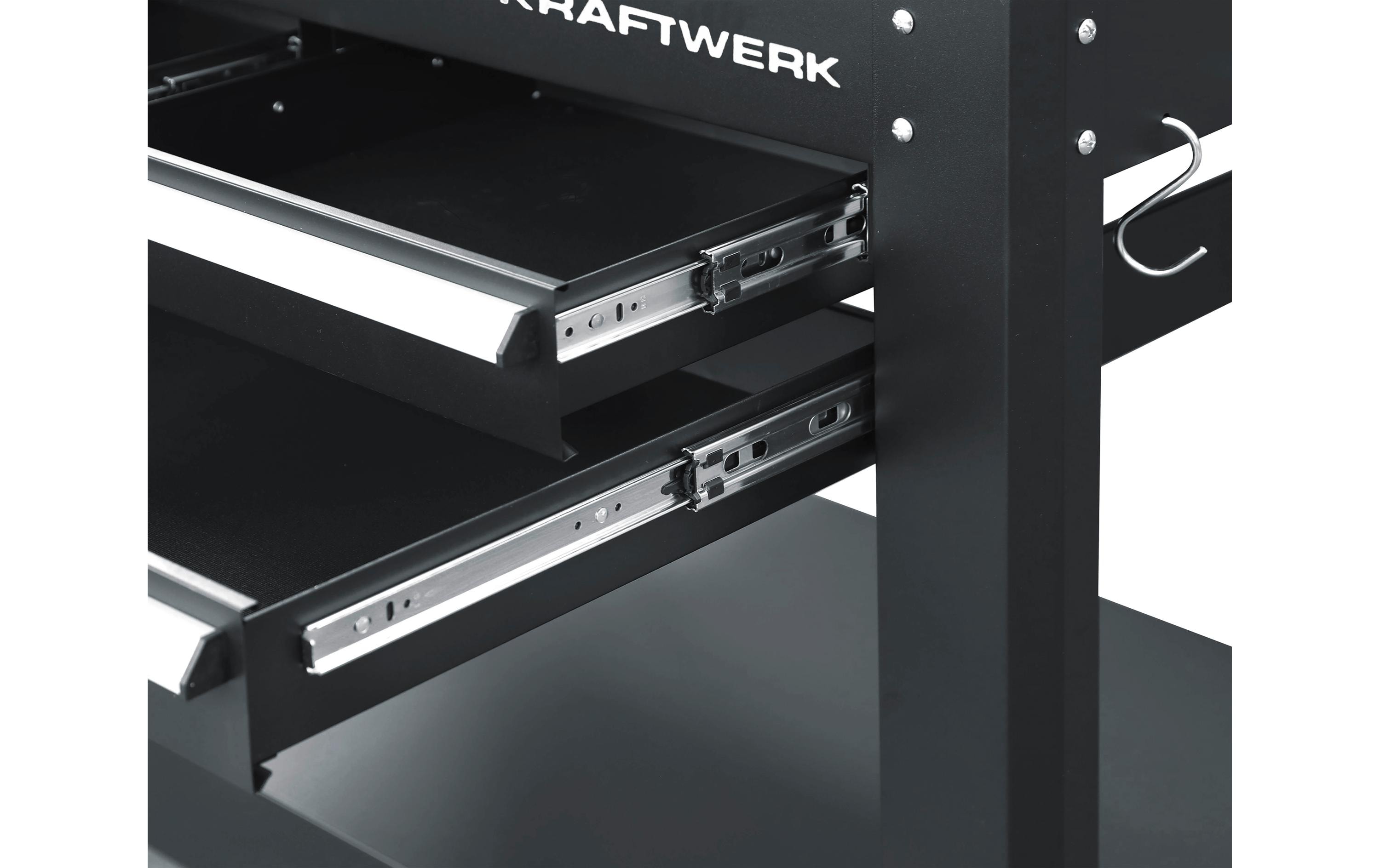 Kraftwerk Werkbank mit 3 Schubladen + 2 Oberschränke