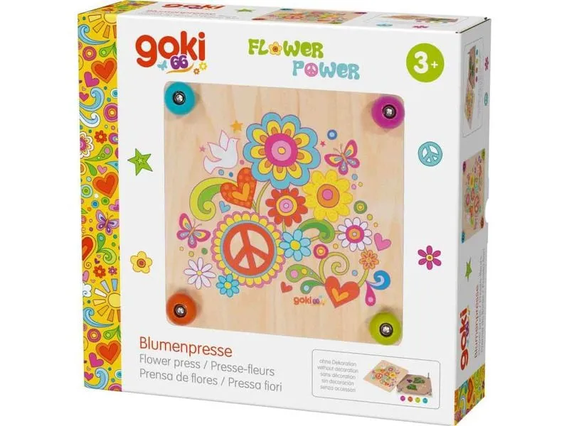 Goki Blumenpresse Flower Power 17.5 x 17.5 x 4.5 cm Goki Blumenpresse Flower Power 17.5 x 17.5 x 4.5 cm