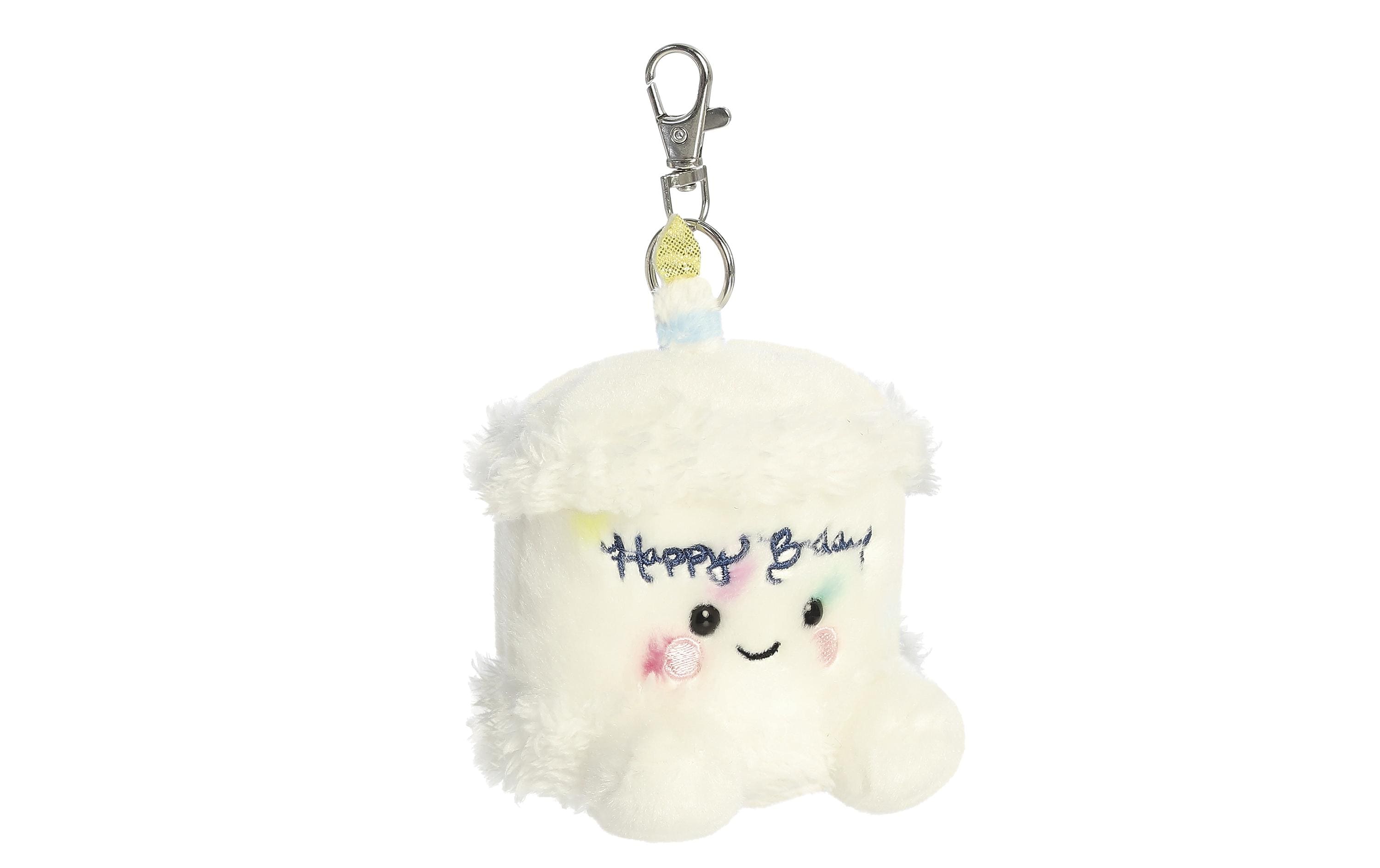 AURORA Schlüsselanhänger Palm Pals Happy B'day Cake Weiss 10 cm
