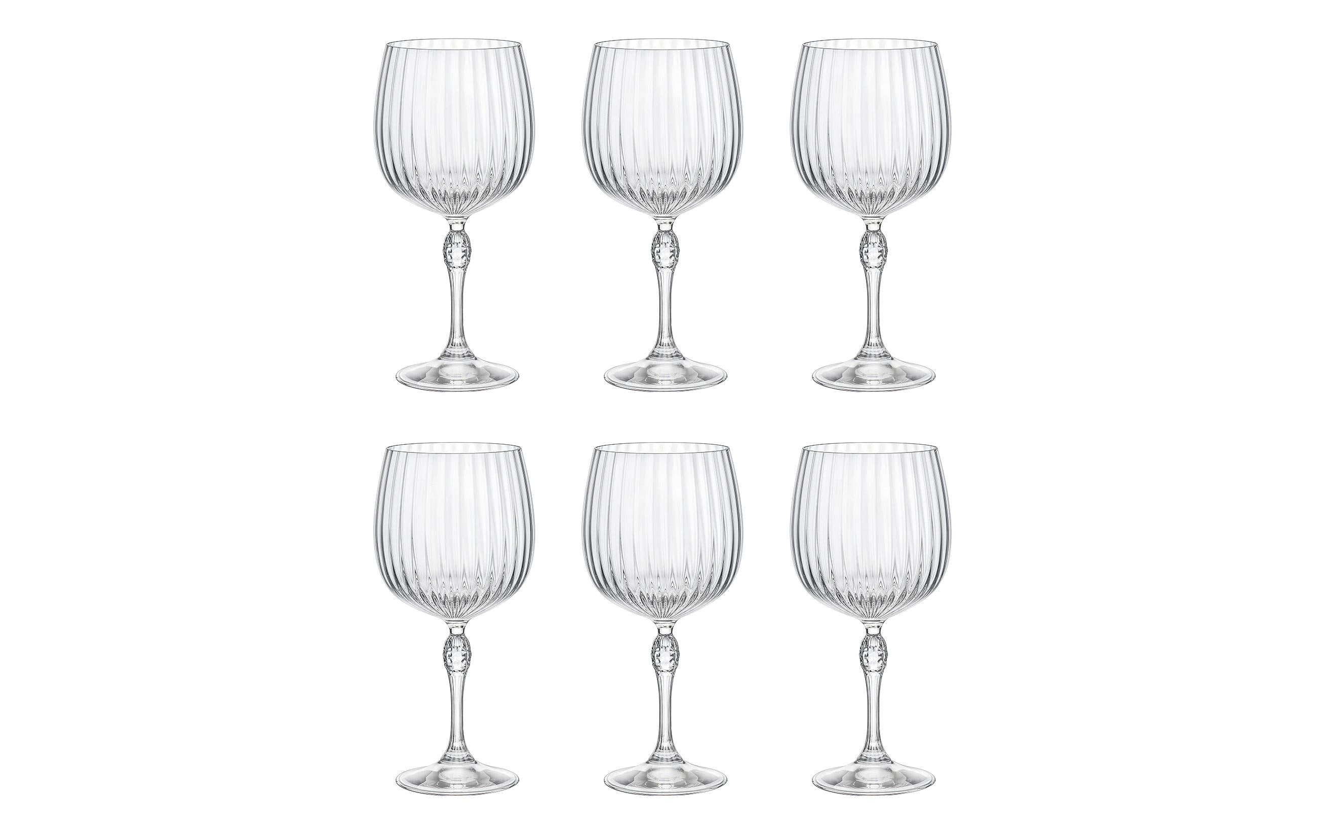 Bormioli Rocco Gin Glas America 20s 740 ml, 4 Stück, Transparent