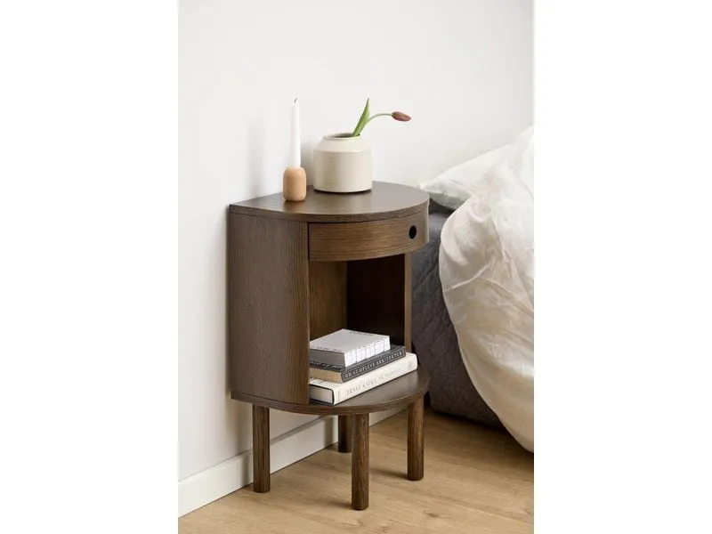 AC Design Nachttisch Paron Dunkelbraun, 40 x 31.5 x 60 cm AC Design Nachttisch Paron Dunkelbraun, 40 x 31.5 x 60 cm