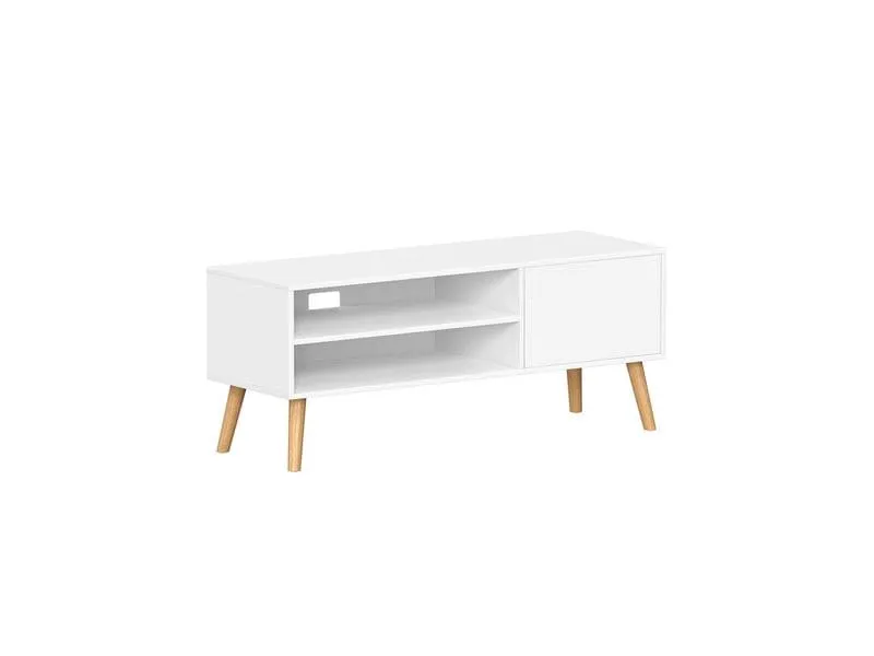 VASAGLE TV-Möbel Skandinavisch 110 x 40 cm, Weiss VASAGLE TV-Möbel Skandinavisch 110 x 40 cm, Weiss