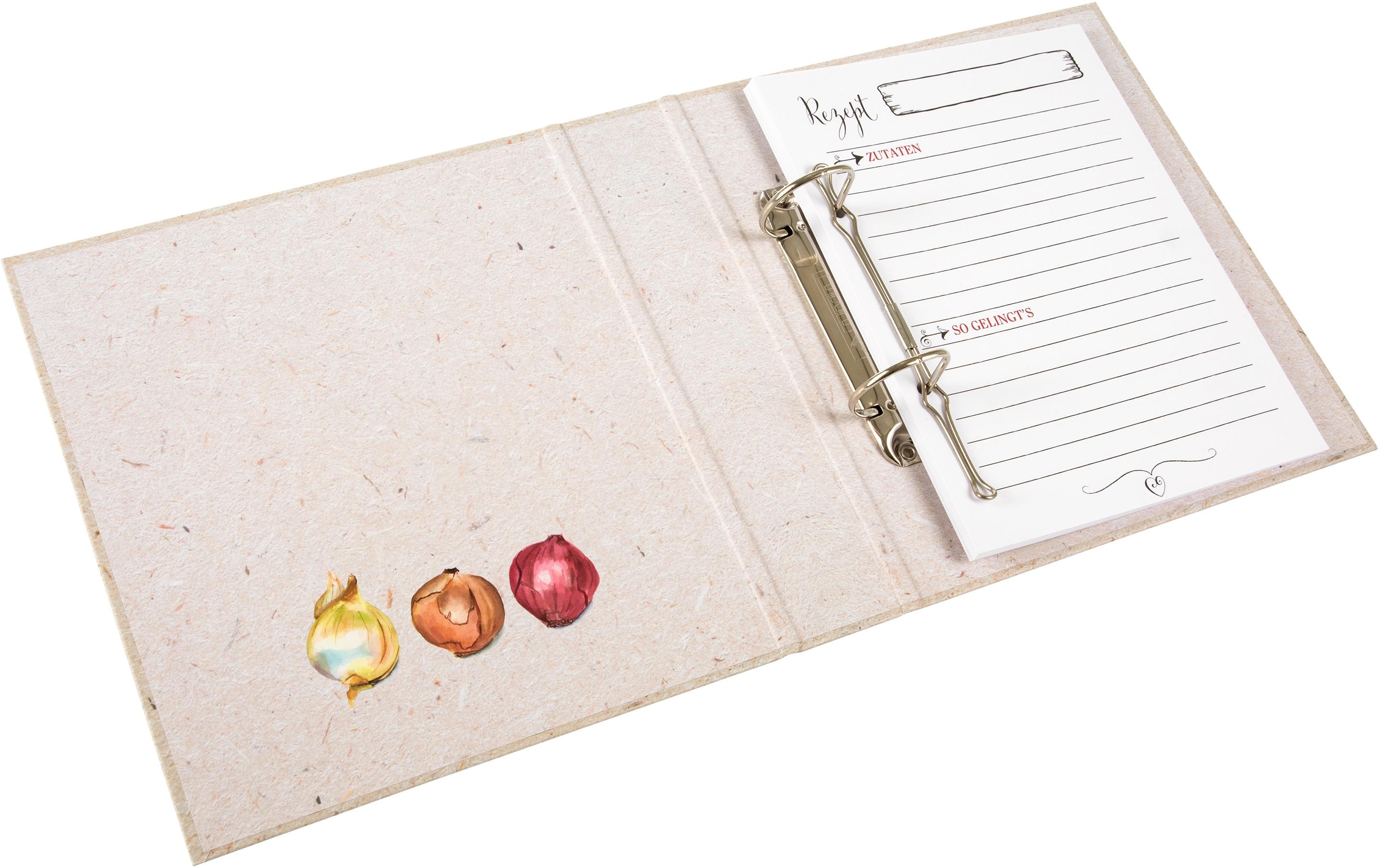 Goldbuch Notizbuch für Rezepte Onions 21 x 22 cm