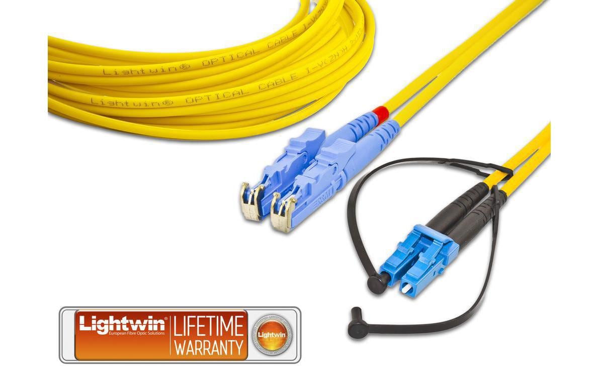 Lightwin LWL-Patchkabel E2000-LC, Singlemode, Duplex, 10m Lightwin LWL-Patchkabel E2000-LC, Singlemode, Duplex, 10m