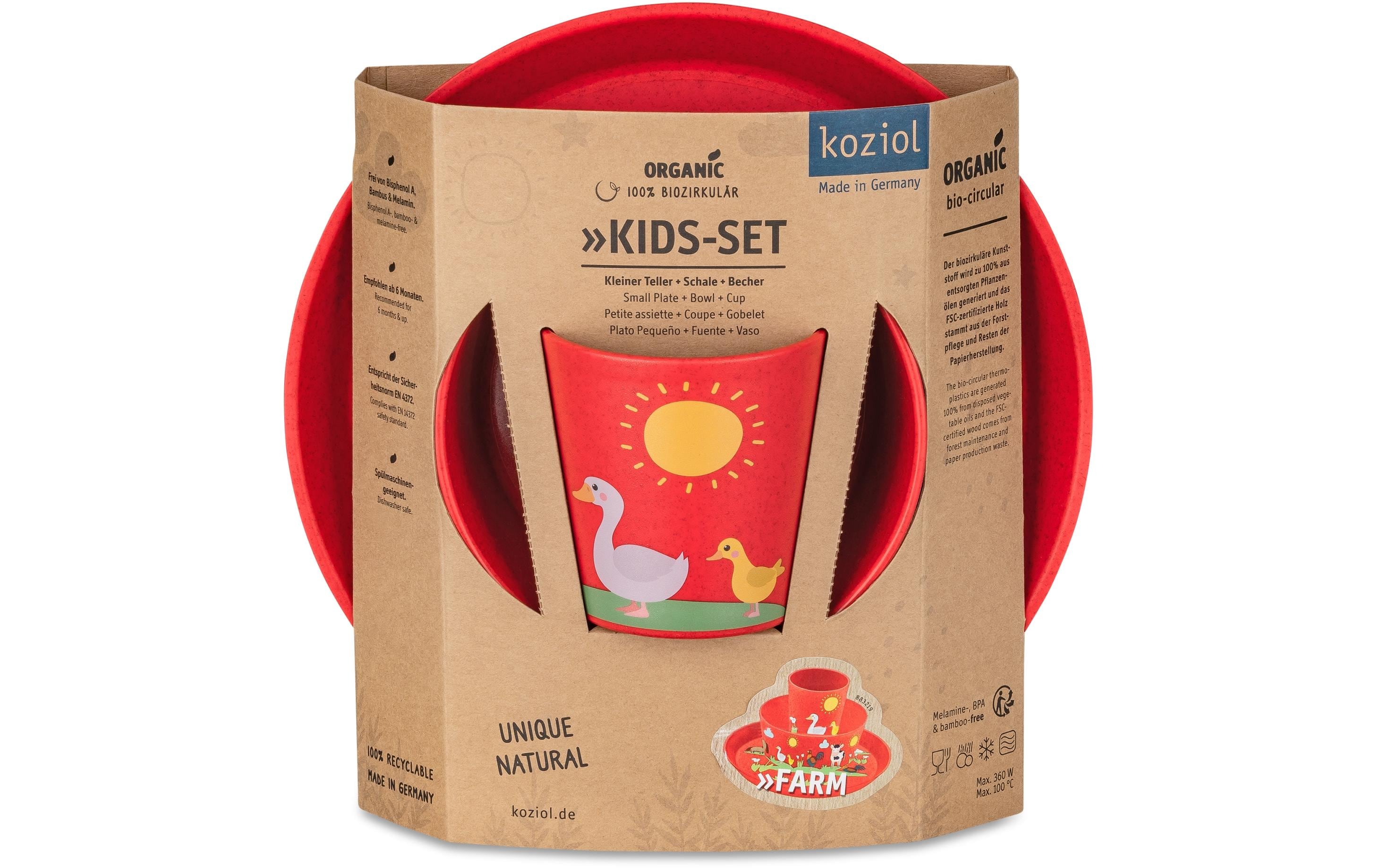 Koziol Kindergeschirrset Connect Farm 3-teilig Koziol Kindergeschirrset Connect Farm 3-teilig