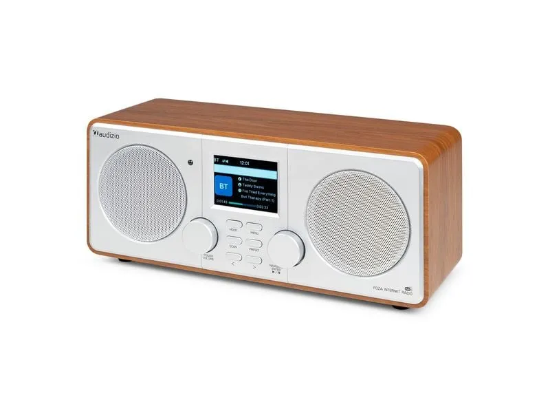 Audizio DAB+ Radio Foza Braun/Silber Audizio DAB+ Radio Foza Braun/Silber