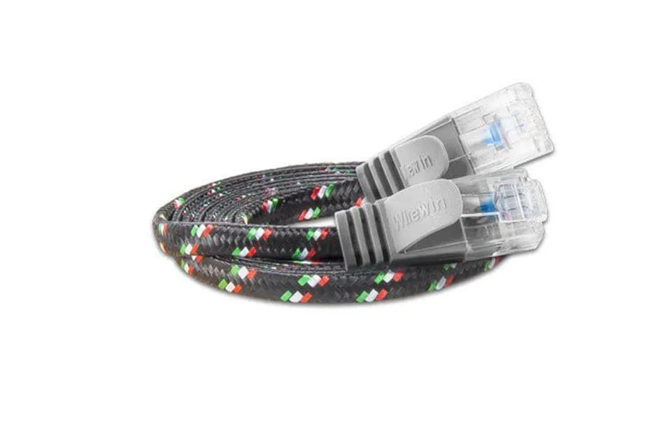 SLIM Slimpatchkabel RJ-45 - RJ-45, Cat 6, UTP, 0.5 m, Grau