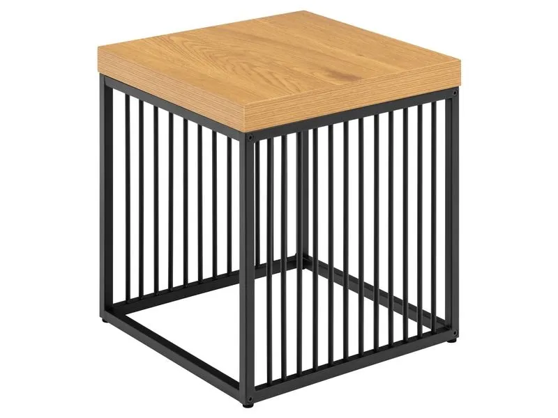 AC Design Beistelltisch Strington 40 x 40 x 42 cm, Braun/Schwarz AC Design Beistelltisch Strington 40 x 40 x 42 cm, Braun/Schwarz