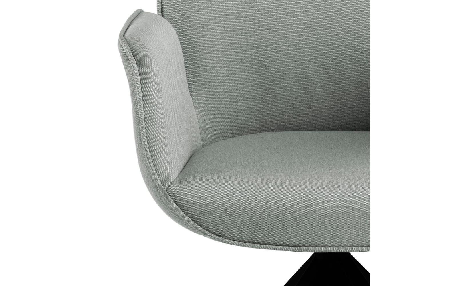 AC Design Stuhl Aura Hellgrau/Schwarz