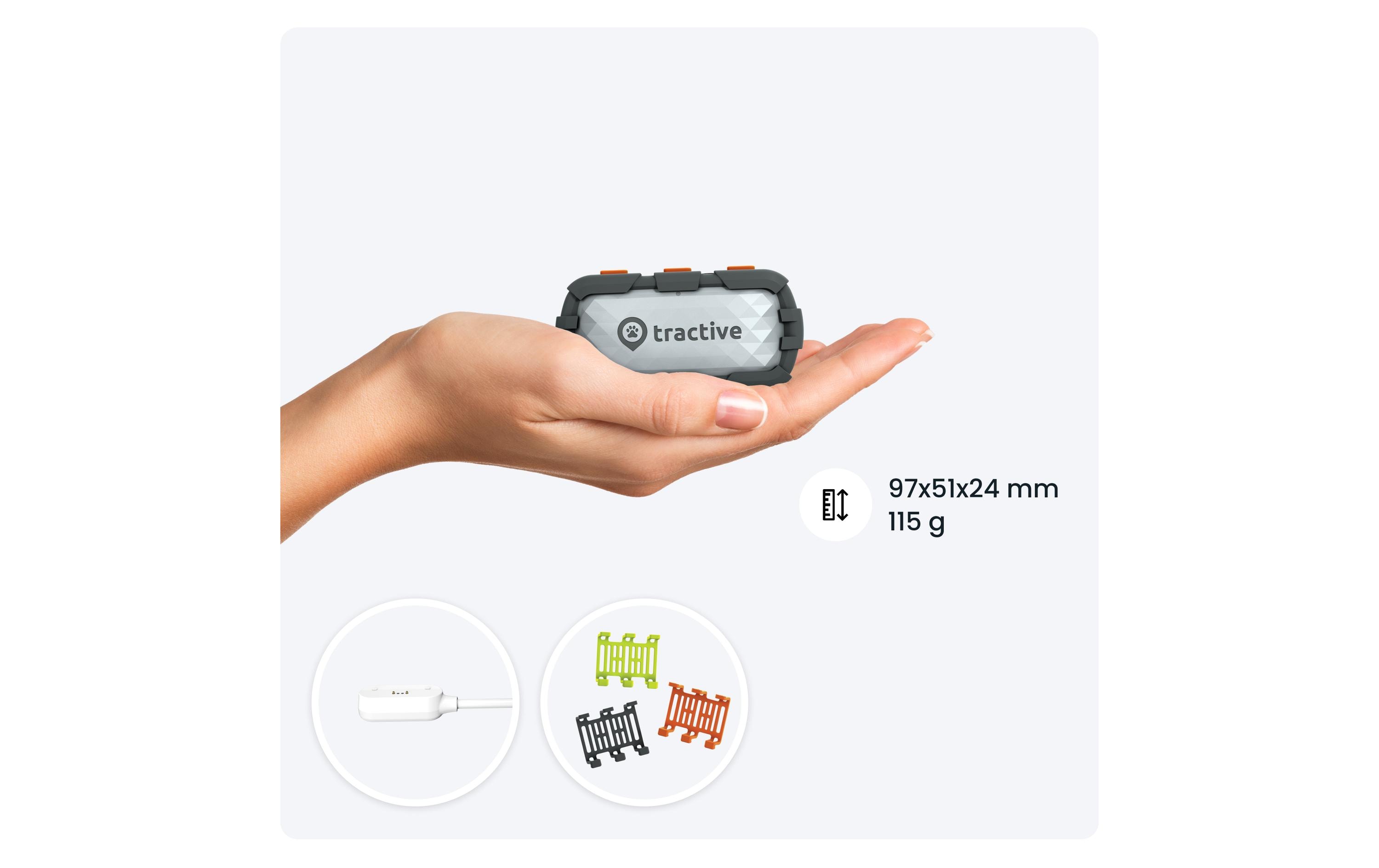 tractive GPS-Tracker DOG XL Adventure Edition, Grau tractive GPS-Tracker DOG XL Adventure Edition, Grau