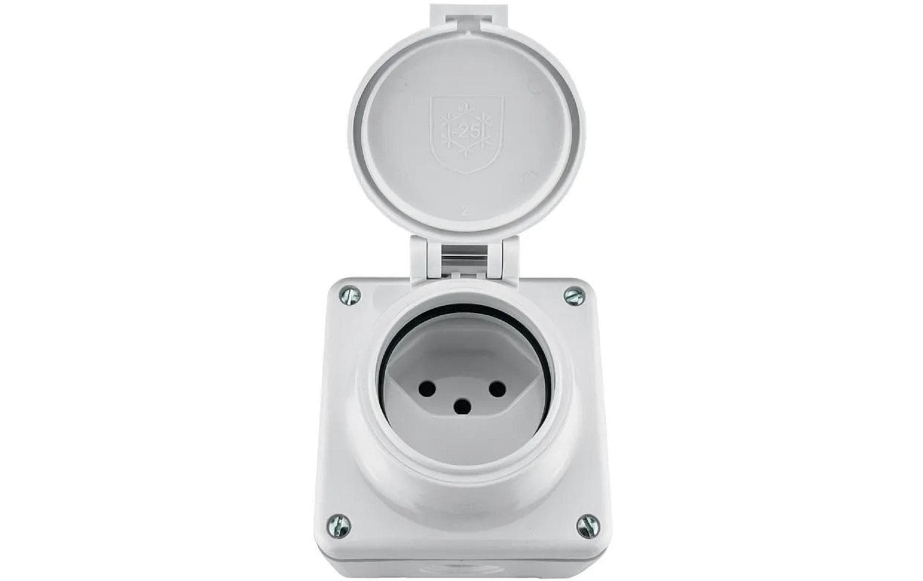 Mica AP Steckdose 1 x T13, IP55 ws Mica AP Steckdose 1 x T13, IP55 ws