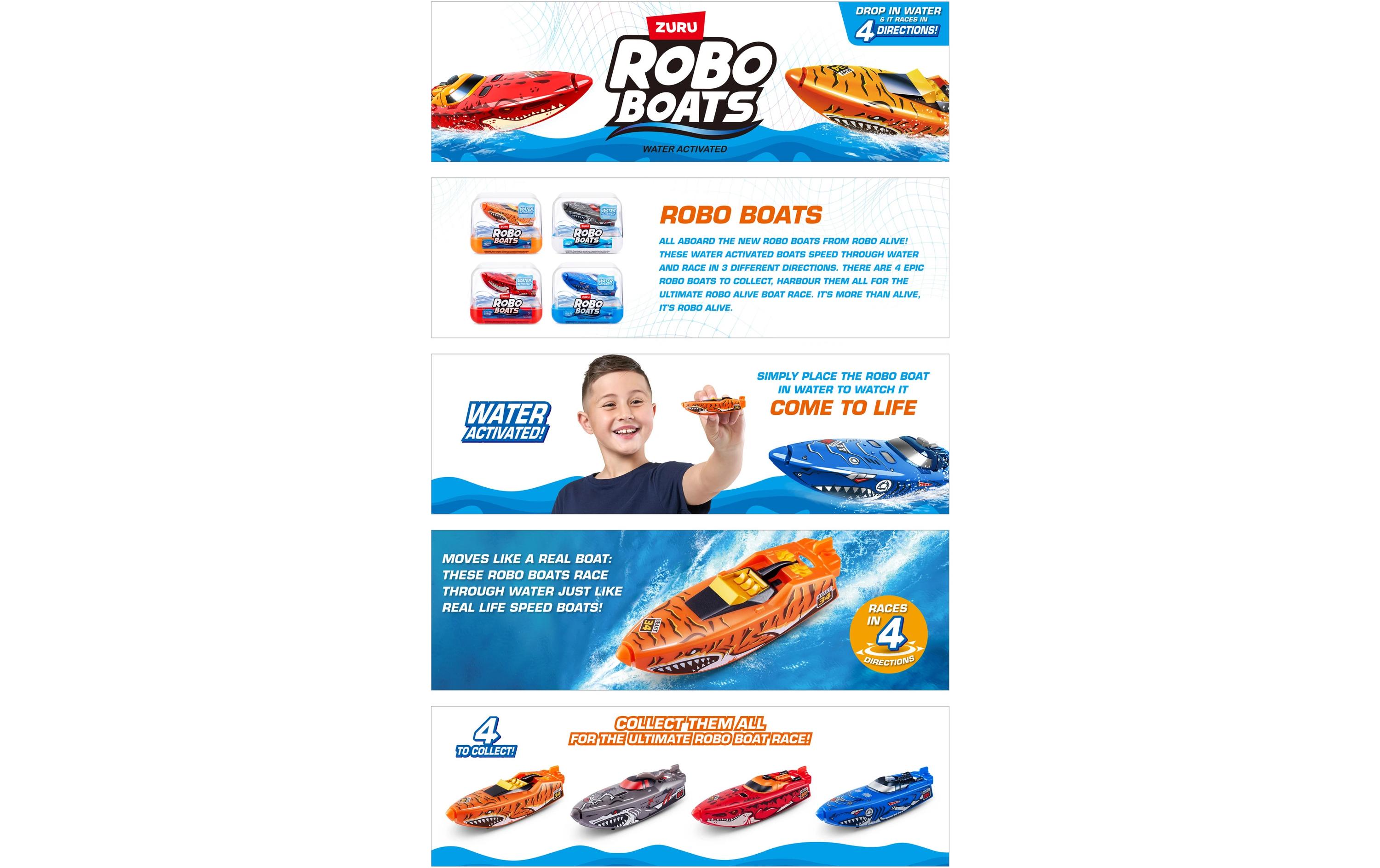 Zuru Boot Robo Alive Robo Boats Series 2 - Assortiert