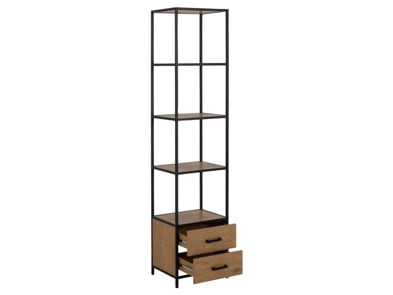 AC Design Regal Seaford 42 x 35 x 185 cm, Eiche