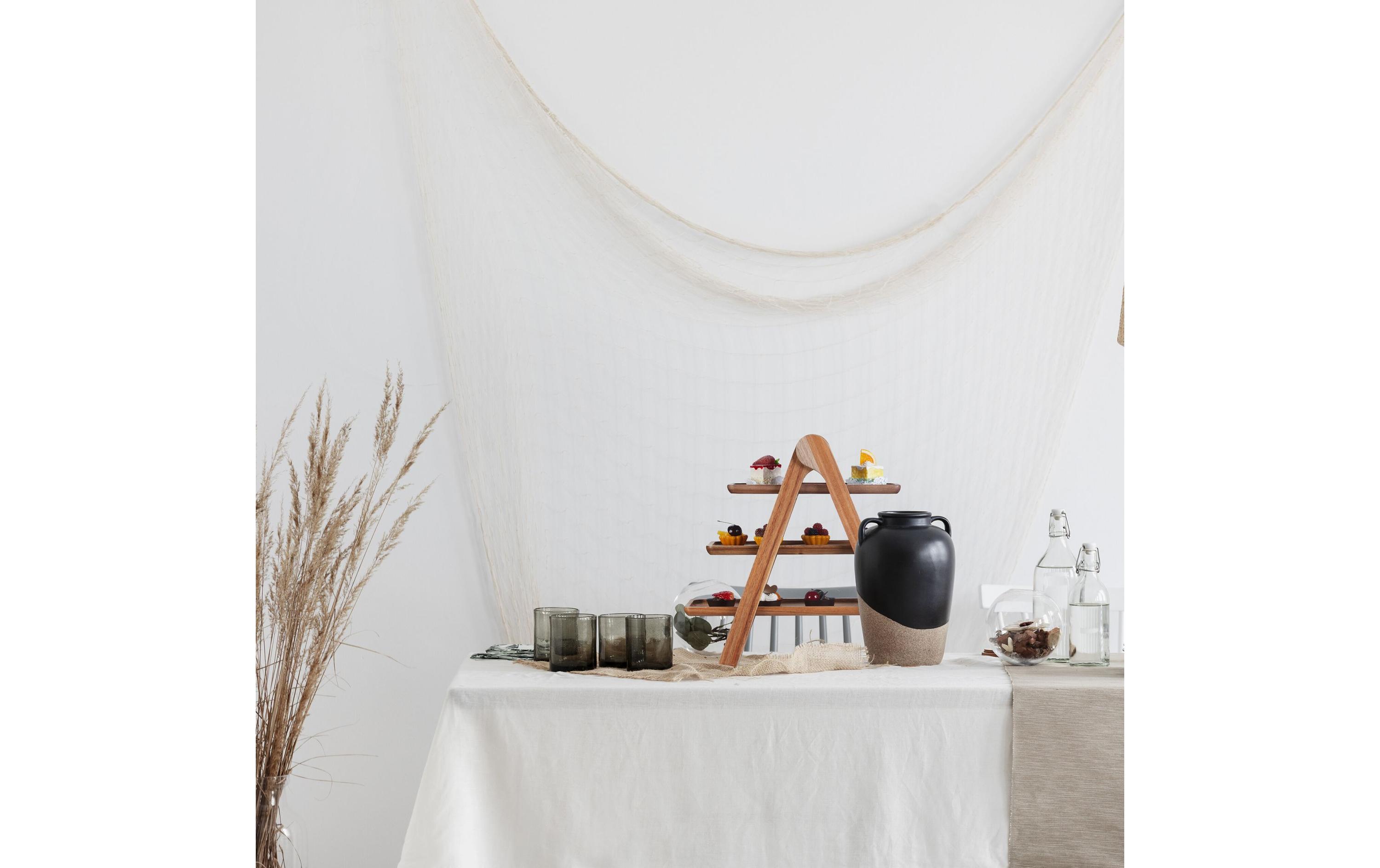 relaxdays Etagere 3-stufig, Braun