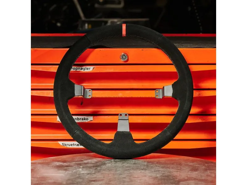 Asetek Racing GT Rim Curved Wildleder, Schwarz, 340 mm
