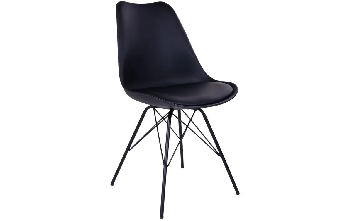 House Nordic Stuhl Oslo 2 Stück, 57 x 86 cm, Schwarz