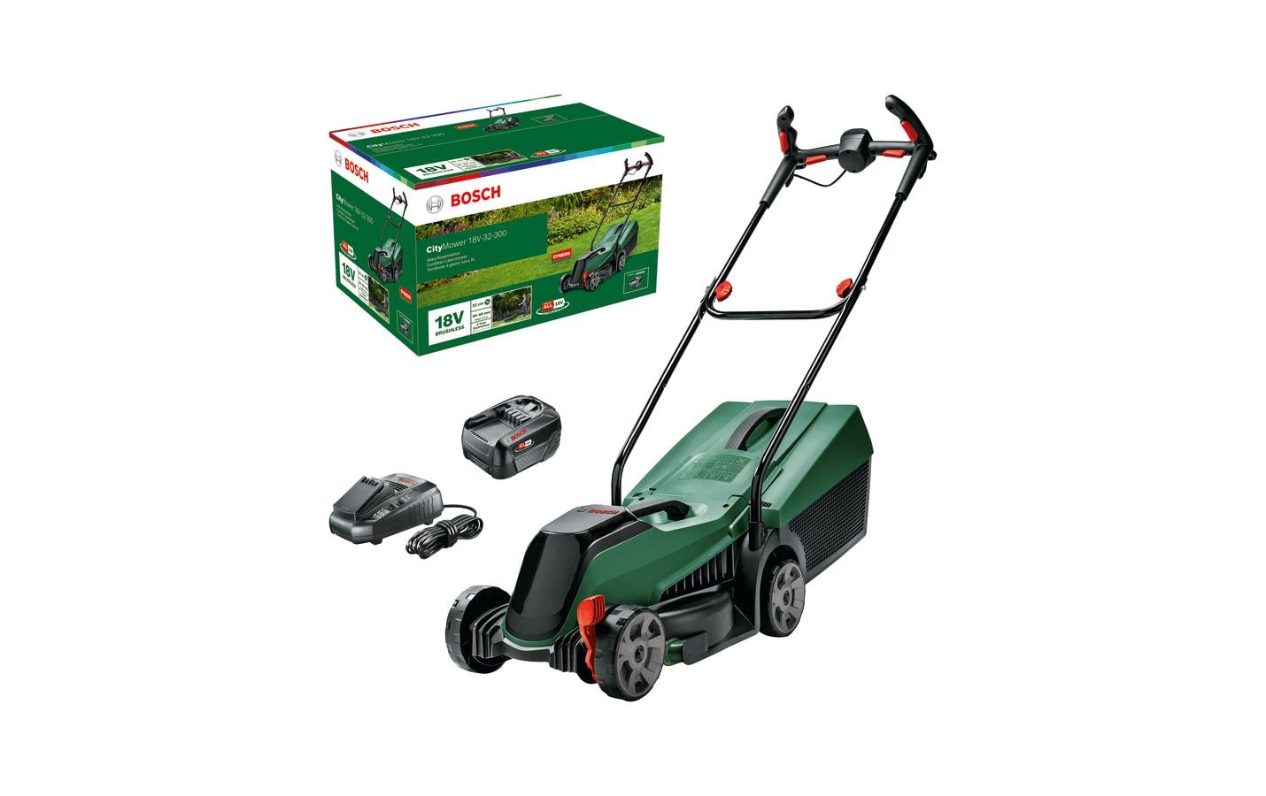 Bosch Akku-Rasenmäher CityMower 32-300 Set