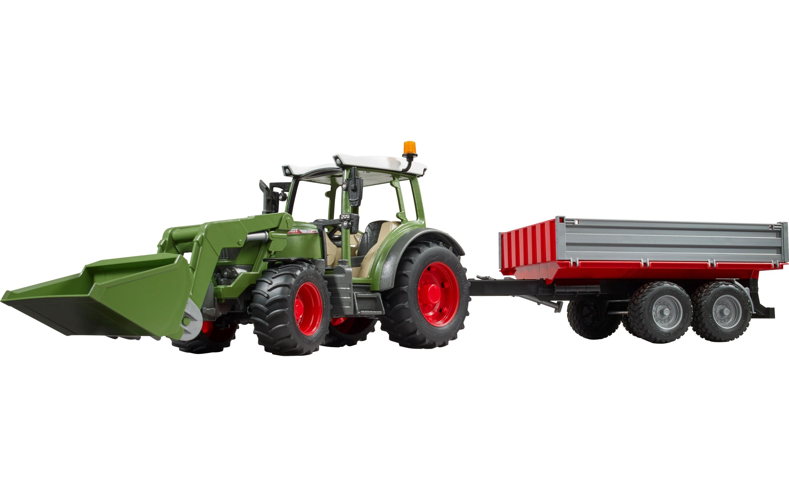 Bruder Spielwaren Track Builder Fendt Vario 211 mit Frontlader