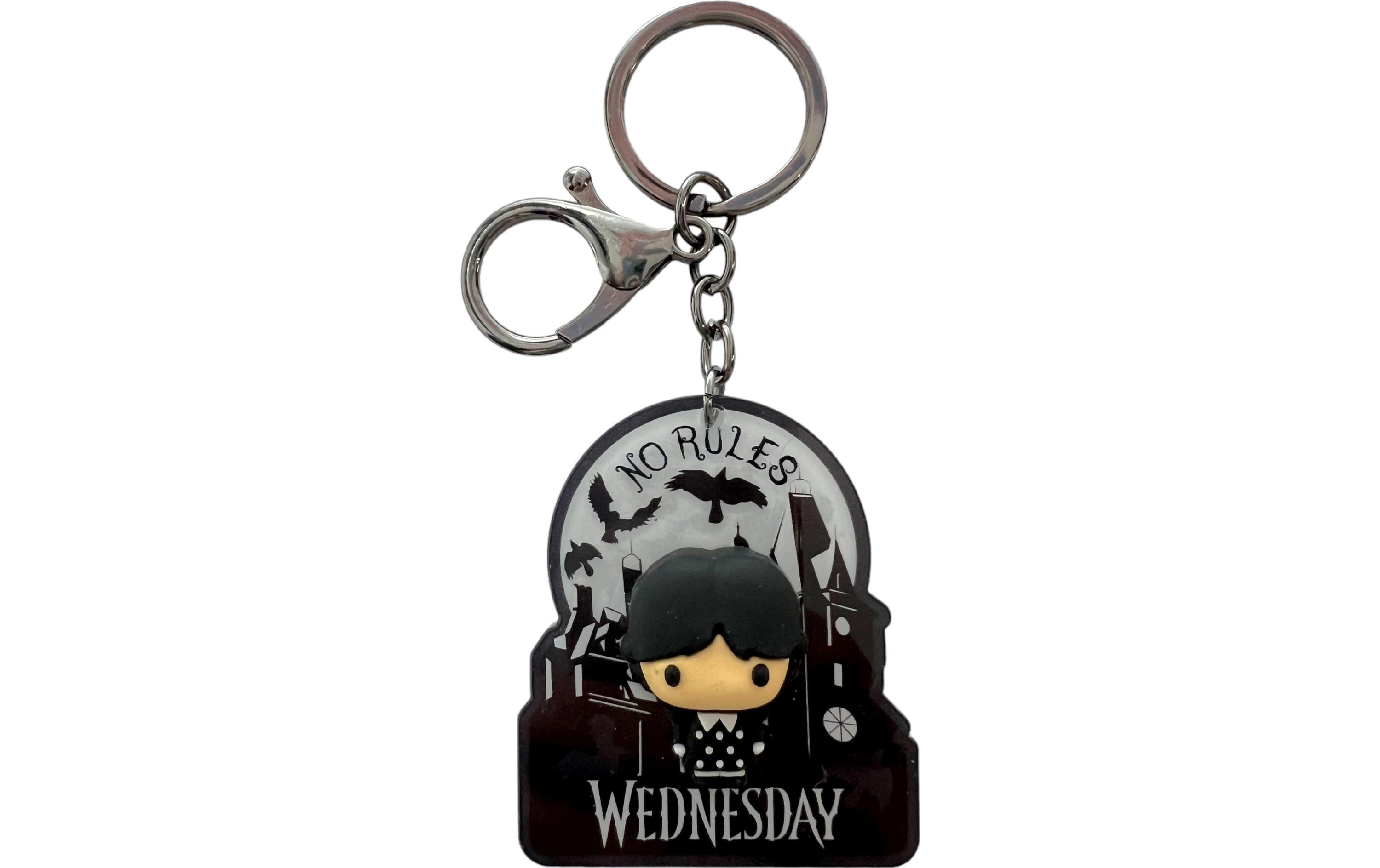 Thumbs Up! Wednesday Schlüsselanhänger Acryl Grau/Schwarz Thumbs Up! Wednesday Schlüsselanhänger Acryl Grau/Schwarz