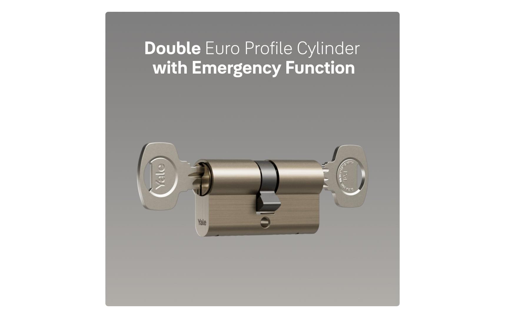 Yale Doppelzylinder 620, NGF, 35/40, Nickel sat. High Security