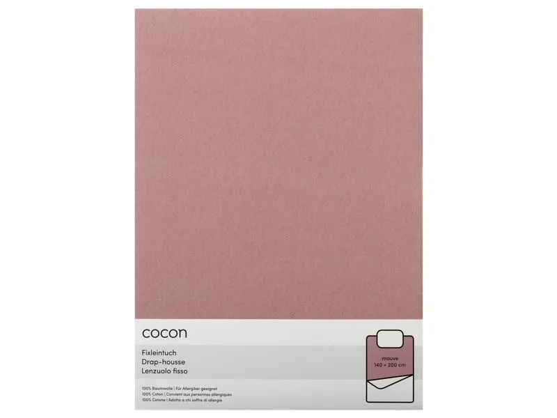 COCON Fixleintuch 140-160 x 200 cm, Mauve COCON Fixleintuch 140-160 x 200 cm, Mauve