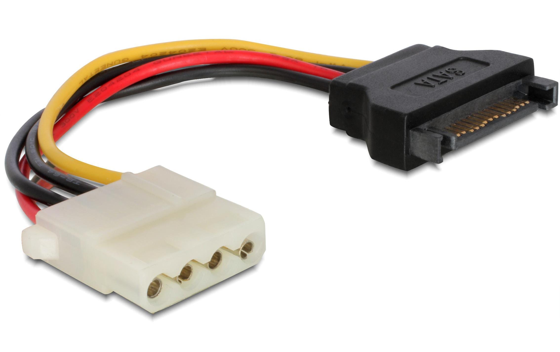 Delock Stromkabel SATA – Molex 12 cm Delock Stromkabel SATA – Molex 12 cm